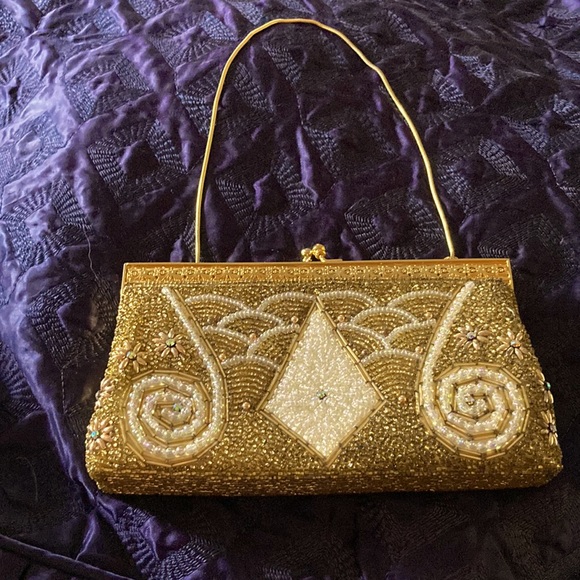 Gorgeous Vintage Beaded Evening Bag - Picture 1 of 10
